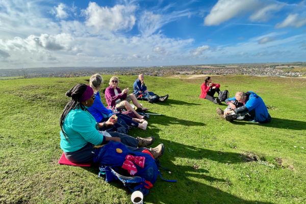Ramblers taking a break